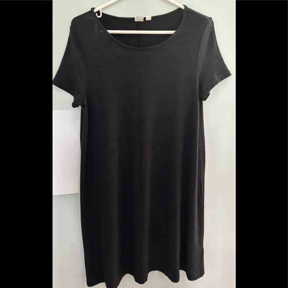 VGUC Gap T Shirt Dress, Black, size medium petite - Picture 1 of 4
